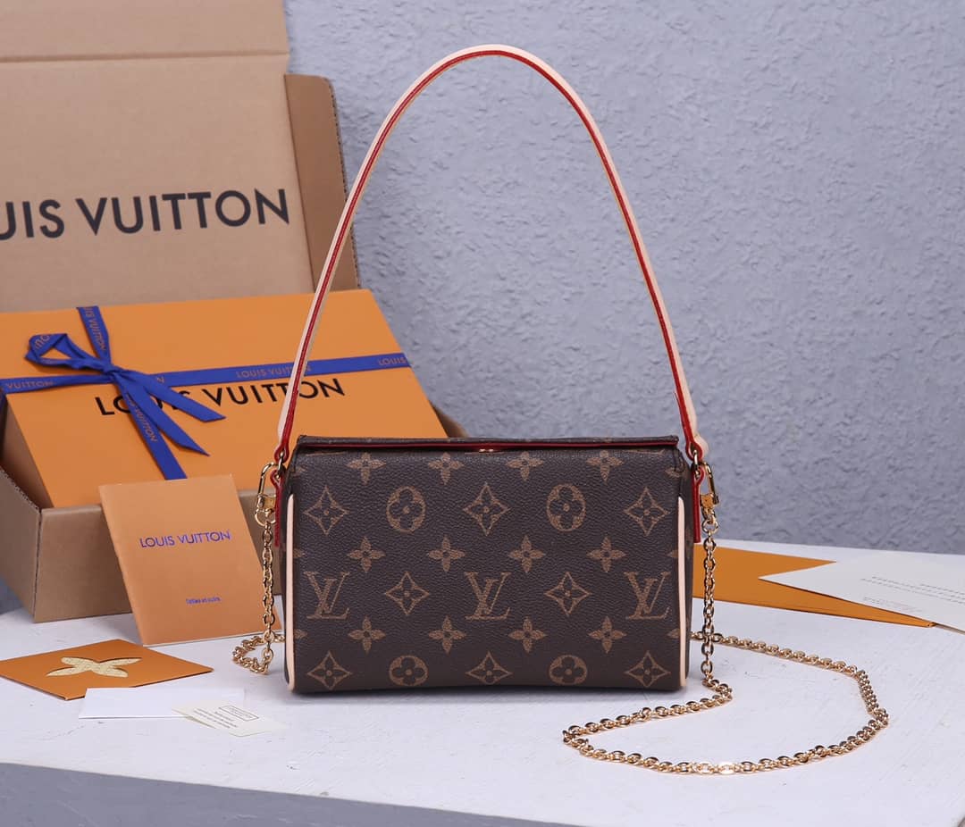 Louis Vuitton Monogram Recital Leather Shoulder Bag Replica M51900