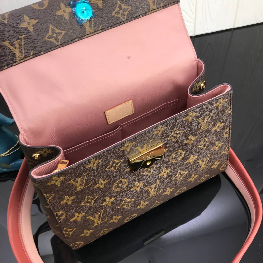 Louis Vuitton Cluny BB Monogram Canvas Shoulder Bag Replica Pink M42738