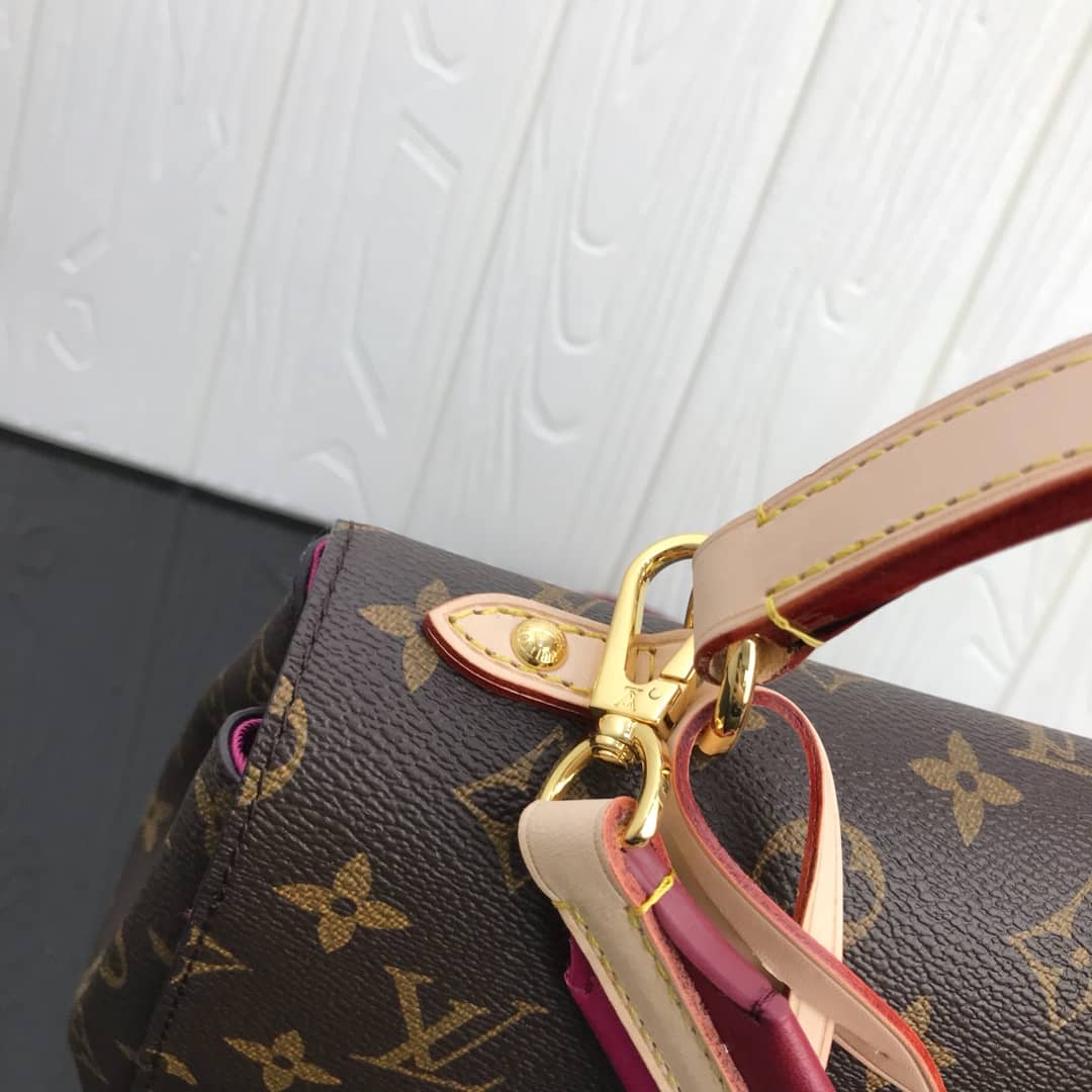 Louis Vuitton Cluny BB Monogram Canvas Shoulder Bag Replica Pink M42738