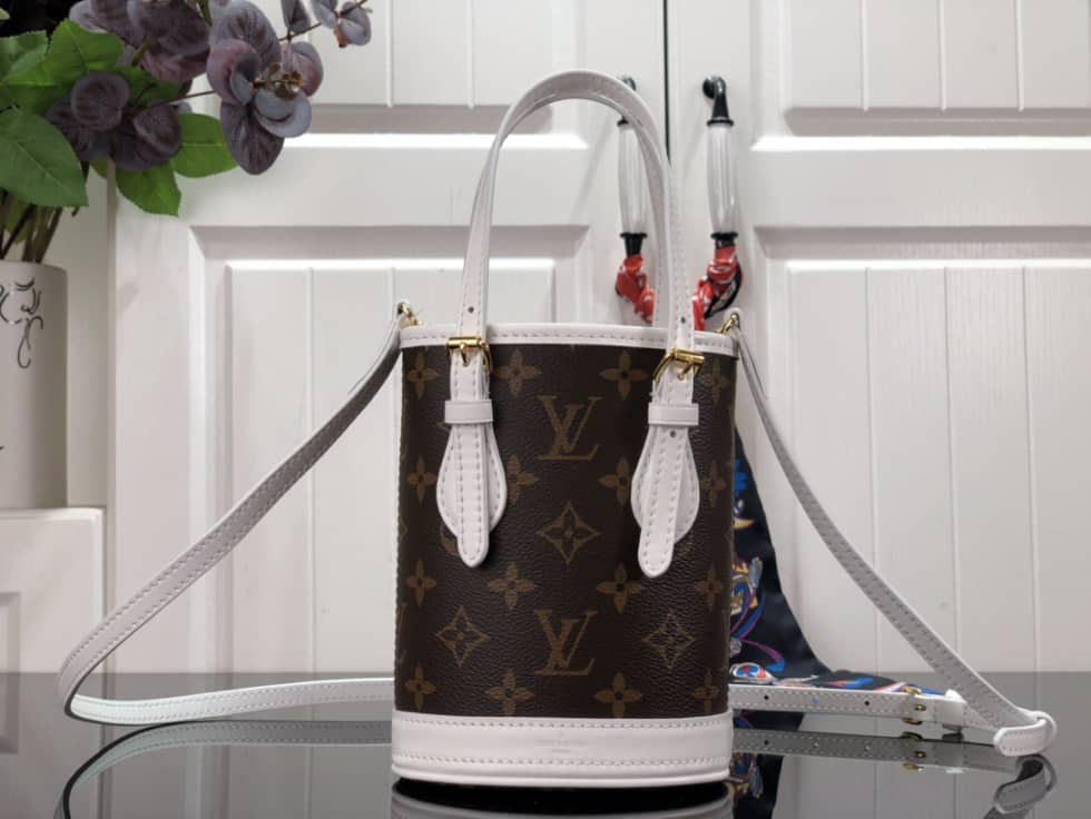 Louis Vuitton Nano Monogram Brown M81489 Replica Bucket Bag
