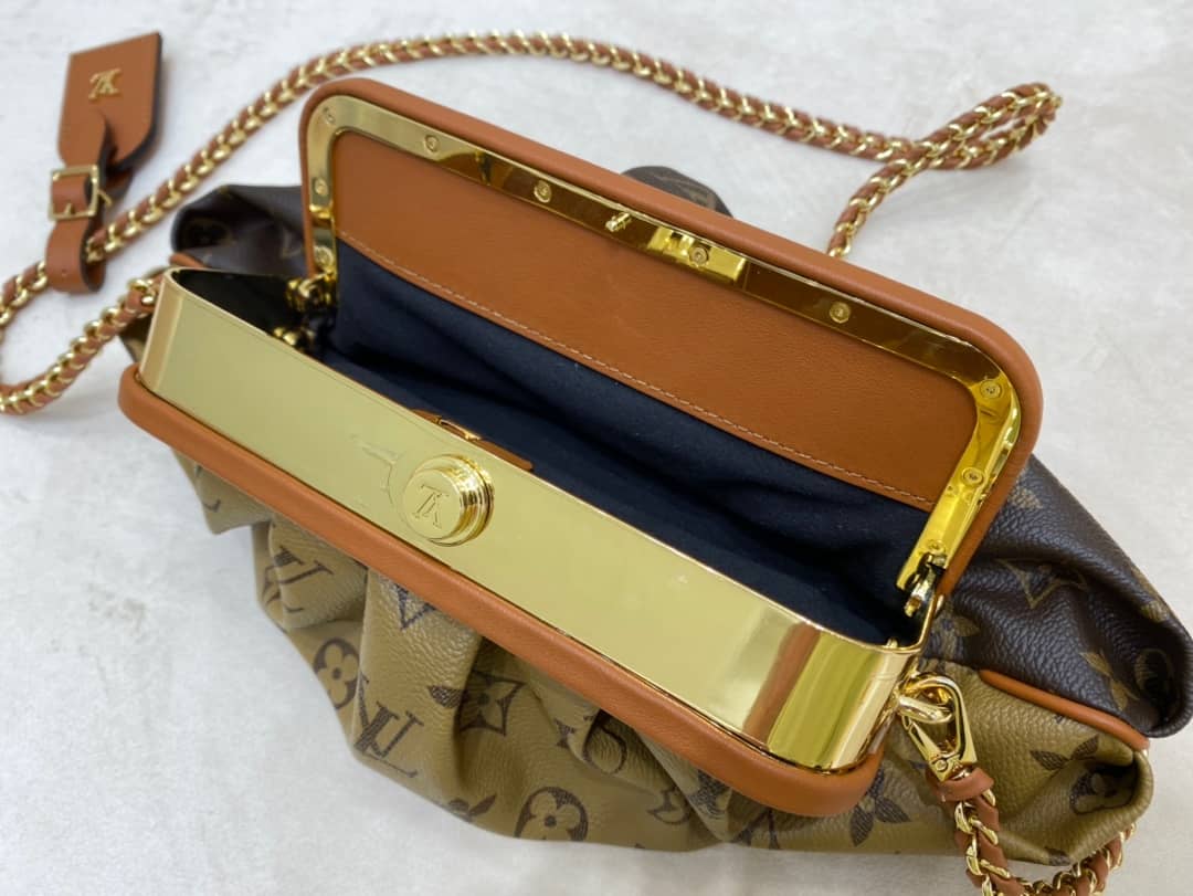 Louis Vuitton Monogram Canvas Boursicot EW Replica Bag Brown M45229