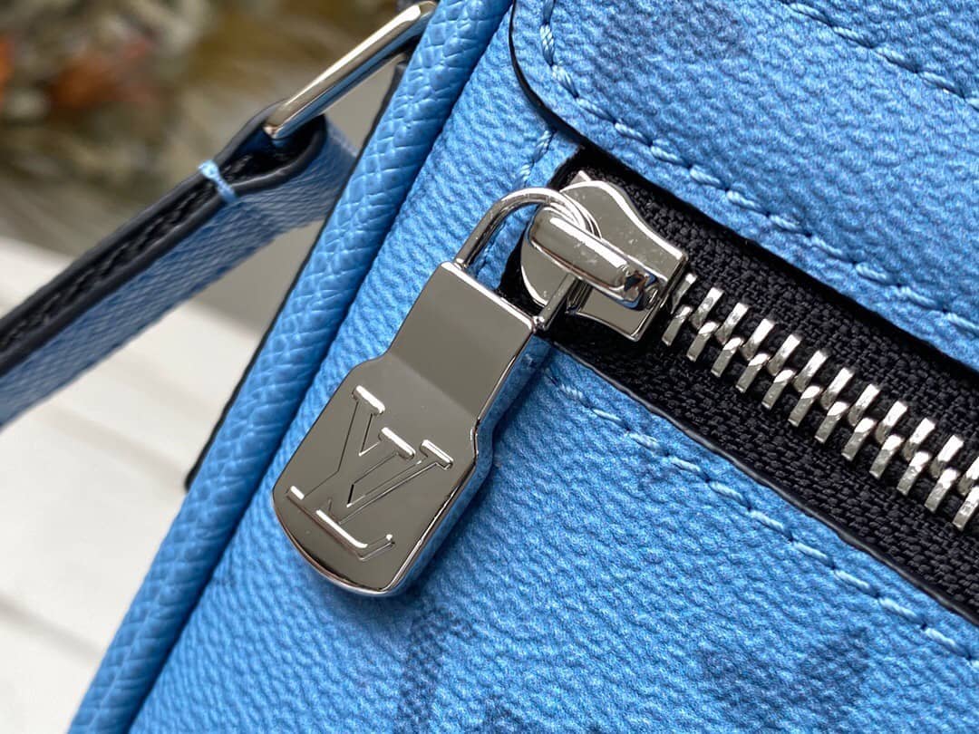 Louis Vuitton Monogram Flap Leather Small Messenger Bag Replica Blue M30745