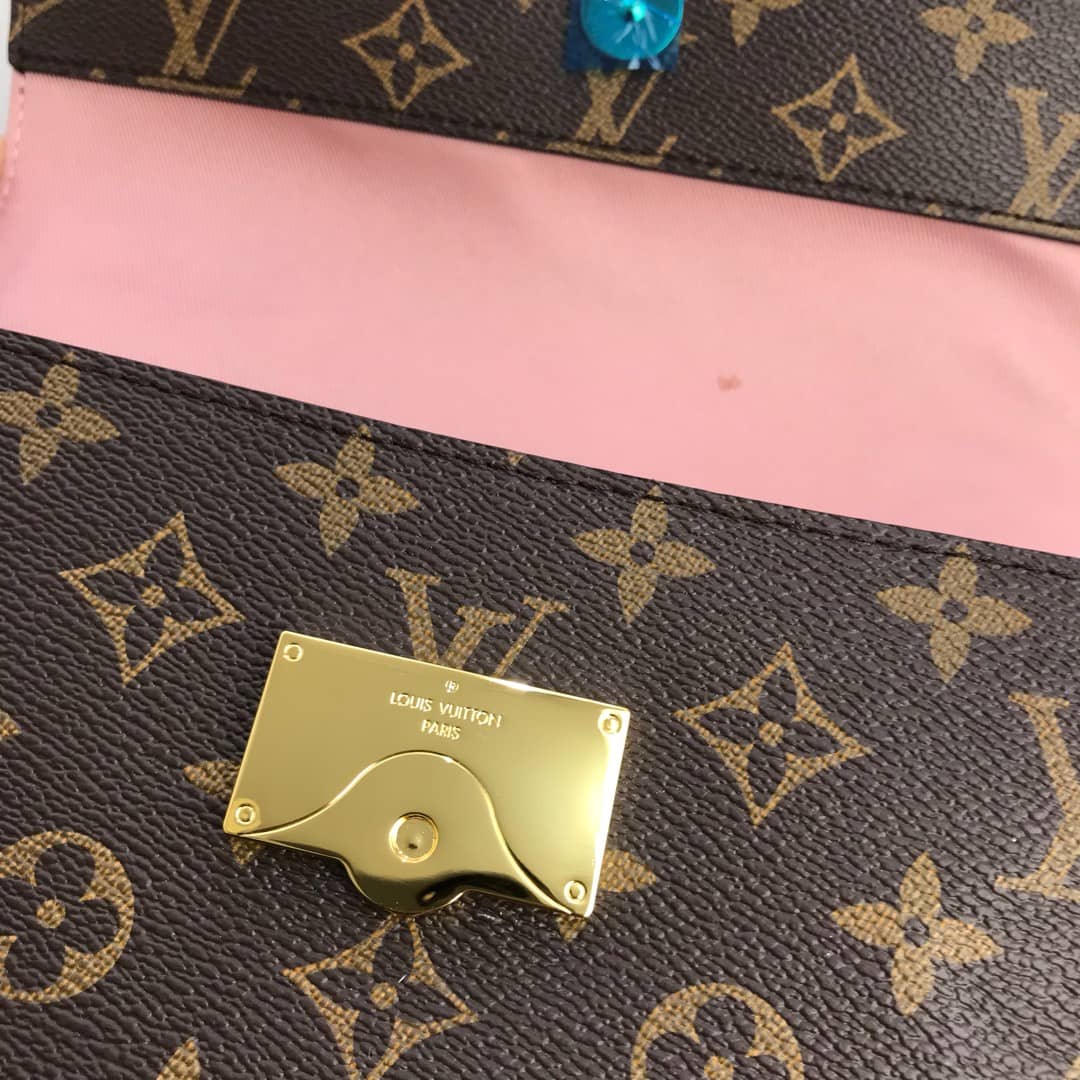 Louis Vuitton Cluny BB Monogram Canvas Shoulder Bag Replica Pink M42738