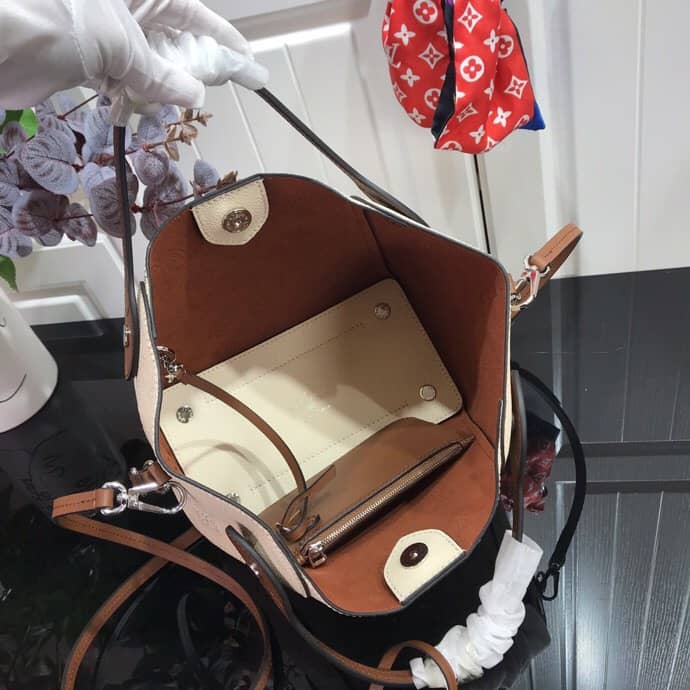 Louis Vuitton Mahina Hina PM Leather Tote Replica Beige M54353