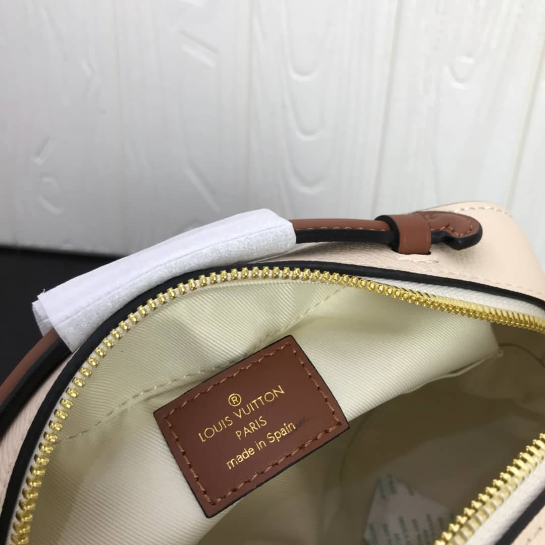 Louis Vuitton Saintonge Monogram Empreinte Replica Bag White M44593