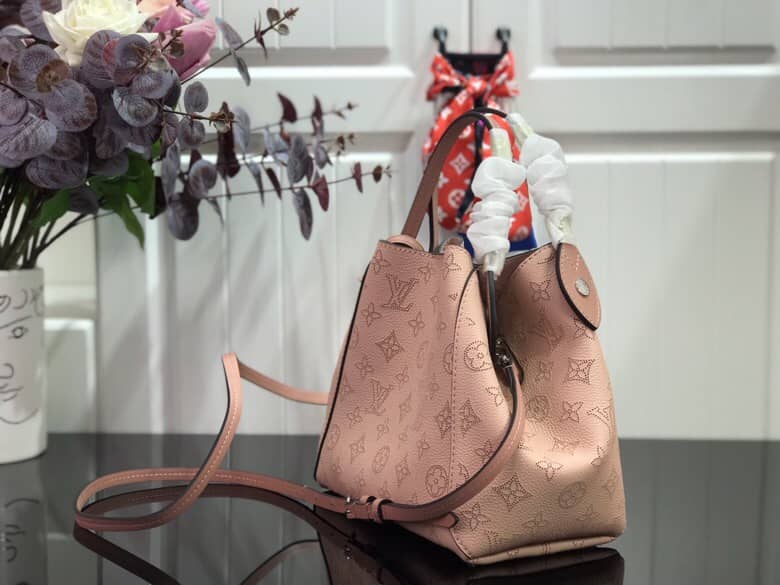 Louis Vuitton Mahina Hina PM Leather Tote Replica Pink M54353