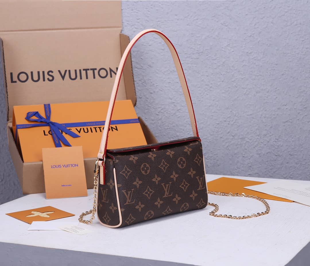 Louis Vuitton Monogram Recital Leather Shoulder Bag Replica M51900