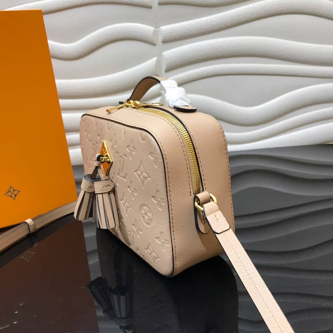 Louis Vuitton Monogram Empreinte Saintonge Replica Bag Beige M44606