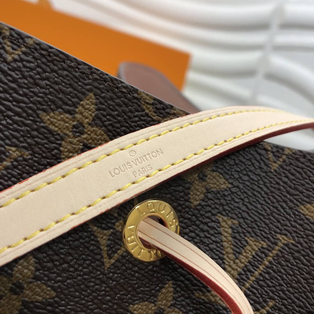 Louis Vuitton Neonoe Replica Bucket Bag Brown Beige M44020