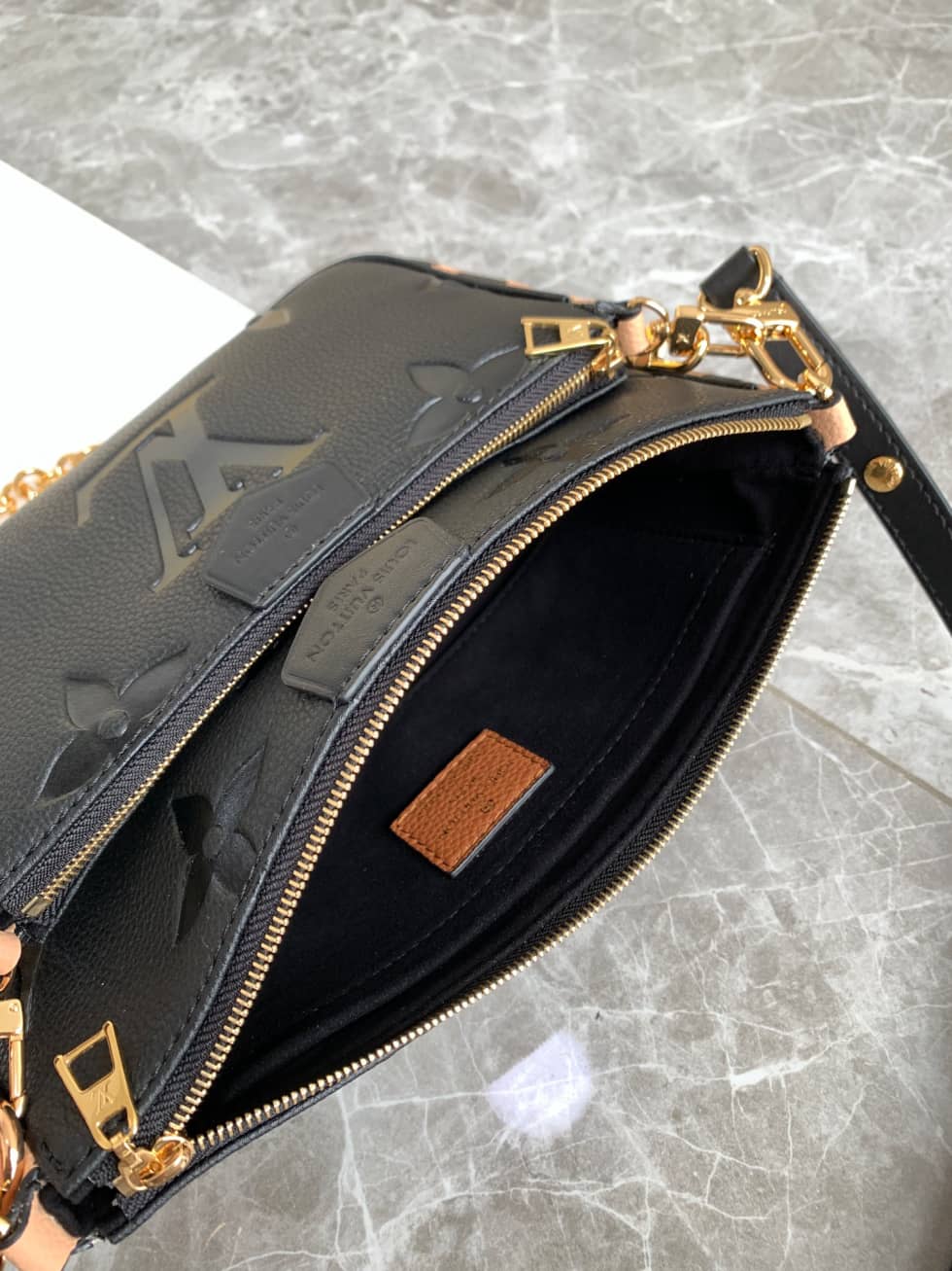 Louis Vuitton Multi Pochette Accessoires Monogram Empreinte M58520 Replica