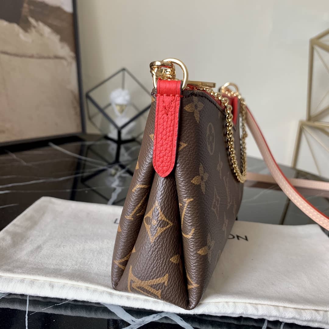 Louis Vuitton Pallas Replica Clutch Monogram 2way Red M41638