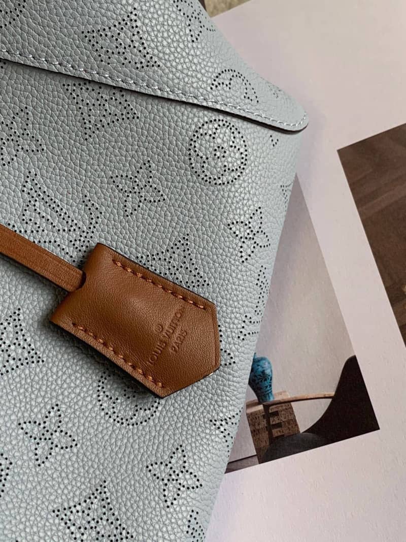 Louis Vuitton Mahina Hina PM Leather Tote Replica Blue M54353