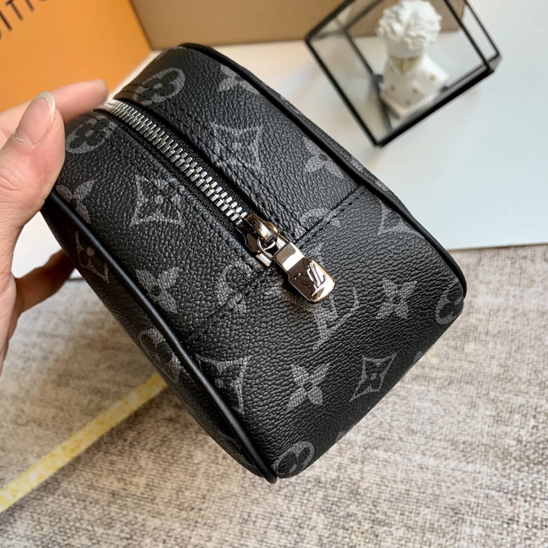 Louis Vuitton Monogram Canvas Toiletry Bag Replica Black M47527