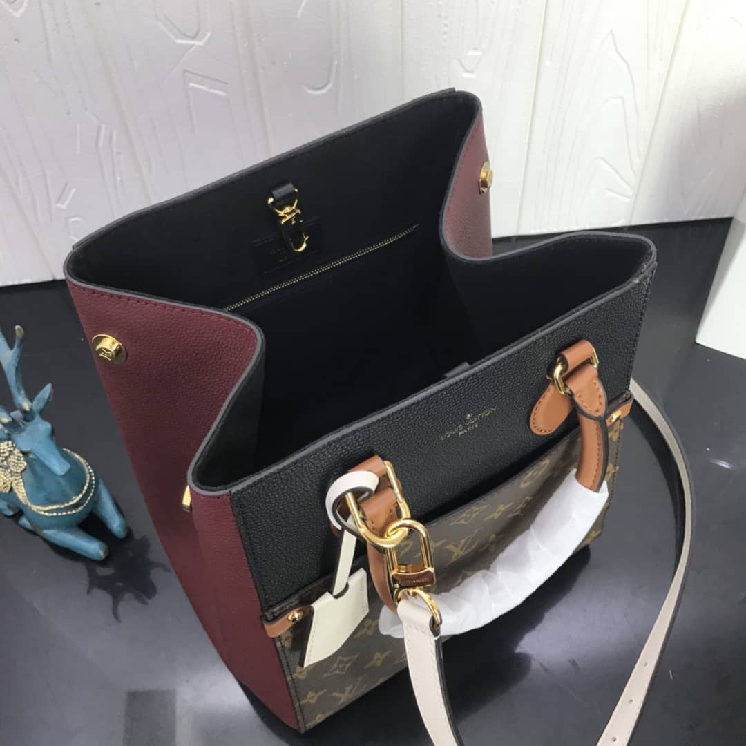 Louis Vuitton Monogram Fold MM 2way Tote Replica Black M45409