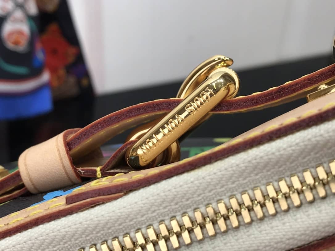 Louis Vuitton Monogram Multi Color Greta Shoulder Bag Replica Black M40196