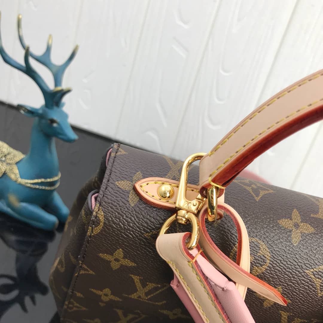 Louis Vuitton Cluny BB Monogram Canvas Shoulder Bag Replica Pink M42738
