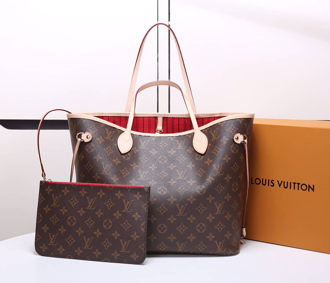 Louis Vuitton Monogram Neverfull MM Bag Replica Red M40995