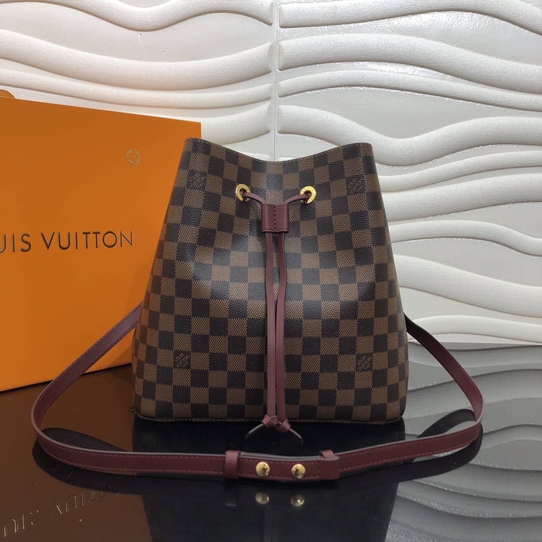 Louis Vuitton Neonoe Replica Bucket Bag Brown Purple M44020