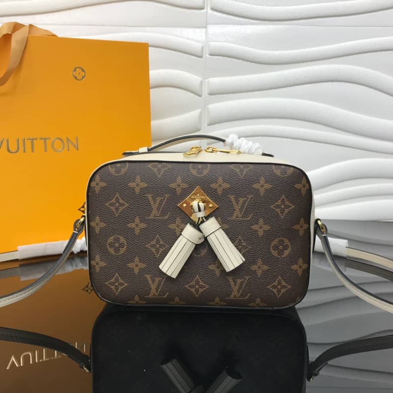 Louis Vuitton Saintonge Monogram Canvas Replica Shoulder Bag White M43557