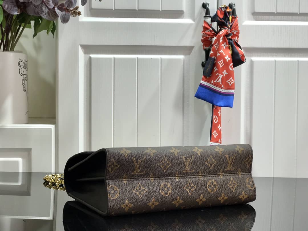 Louis Vuitton Monogram Canvas Victoire Chain Bag Replica Black M41731