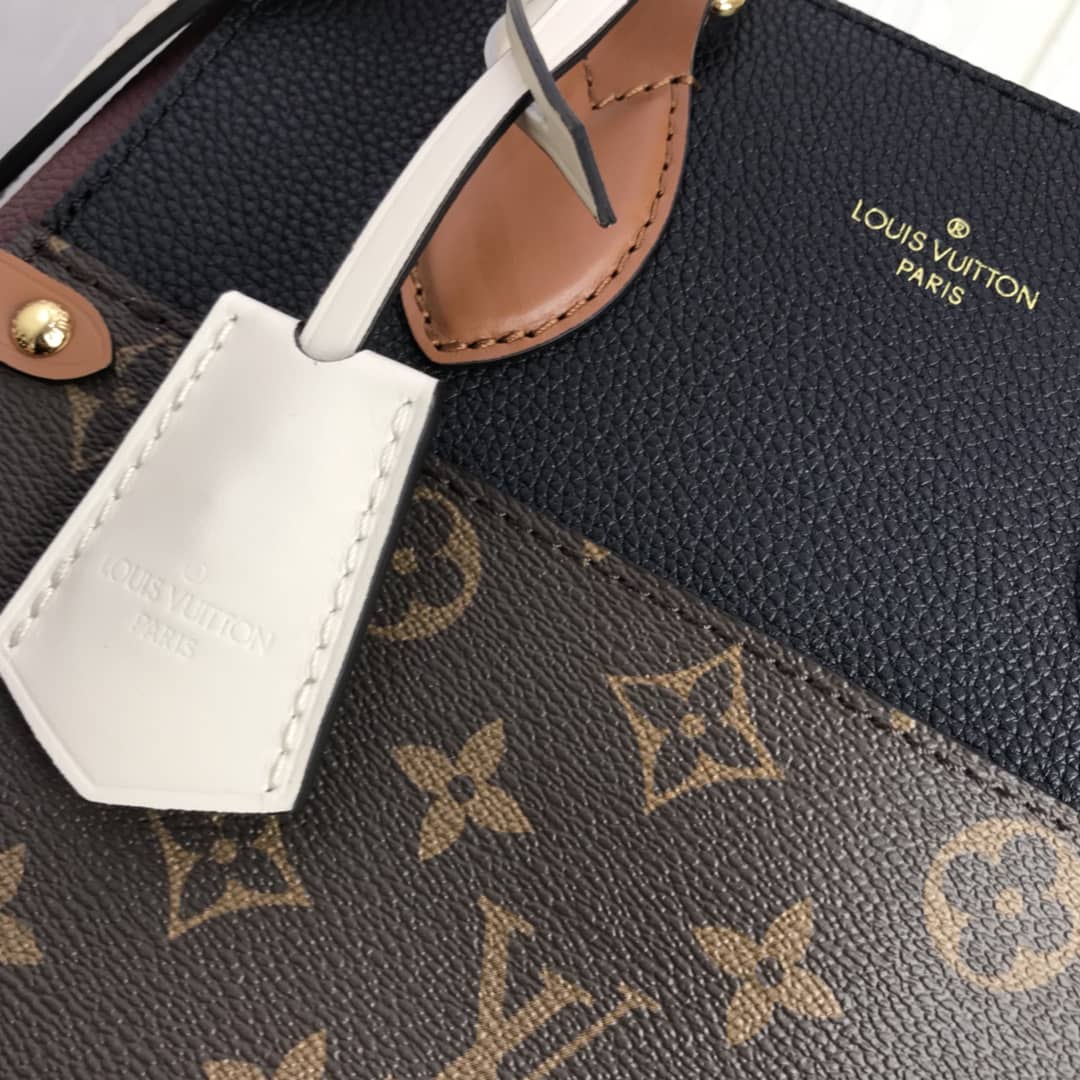 Louis Vuitton Monogram Fold MM 2way Tote Replica Black M45409