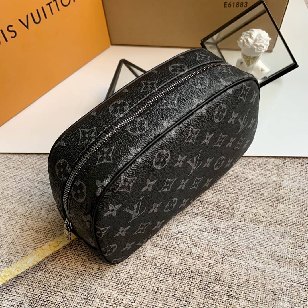 Louis Vuitton Monogram Canvas Toiletry Bag Replica Black M47527
