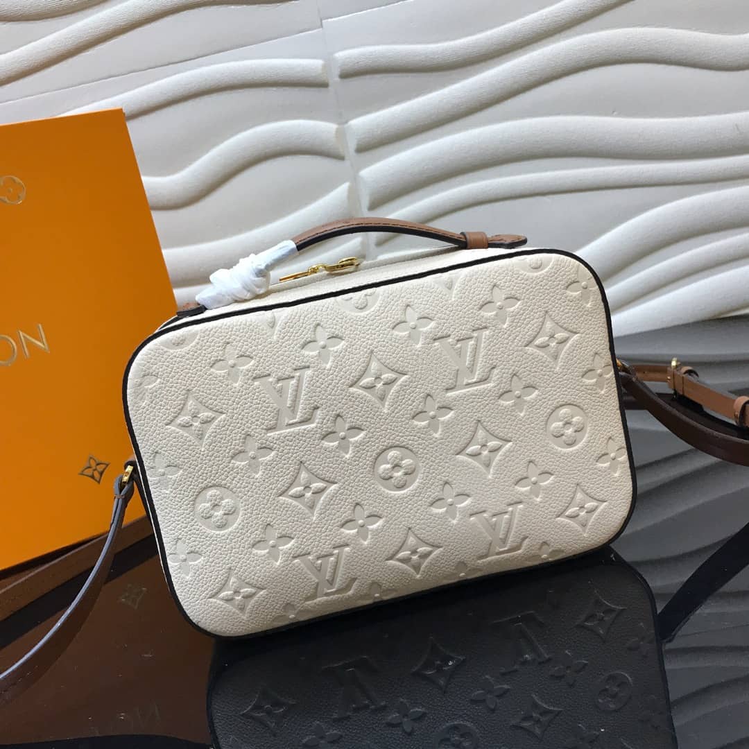 Louis Vuitton Monogram Empreinte Saintonge Replica Bag White M44606