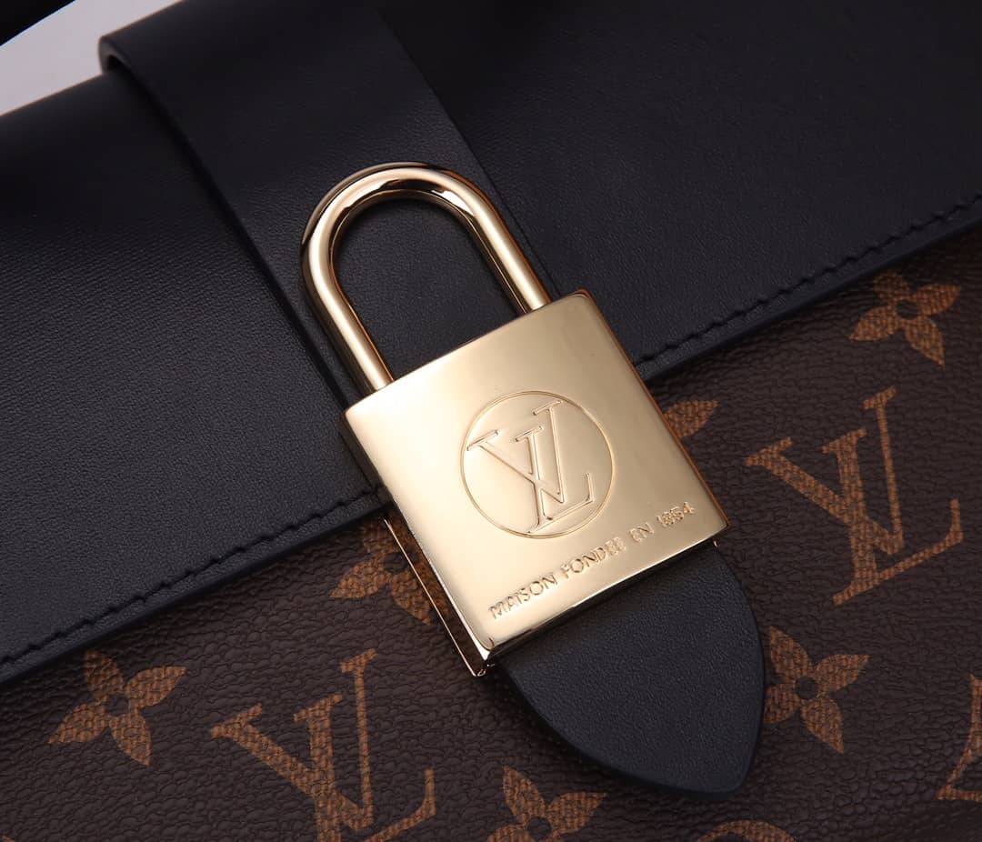 Louis Vuitton Locky BB 2way Replica Shoulder Bag Black M44141
