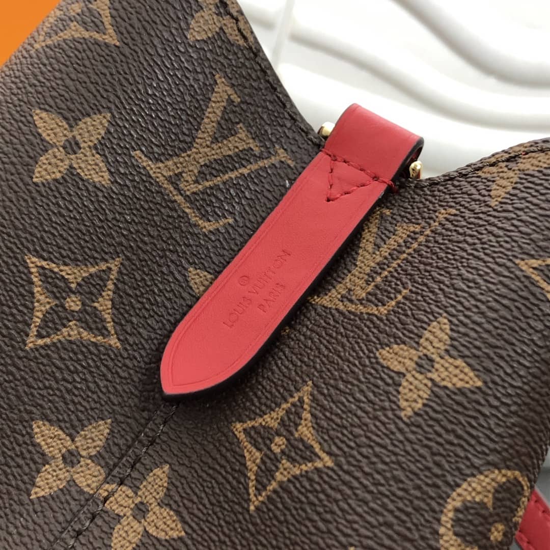 Louis Vuitton Noe Monogram Canvas Replica Bucket Bag Red