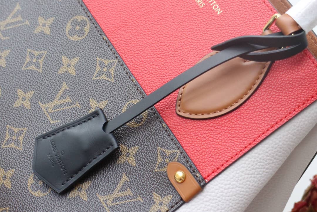 Louis Vuitton Monogram Fold MM 2way Tote Replica Red M45409