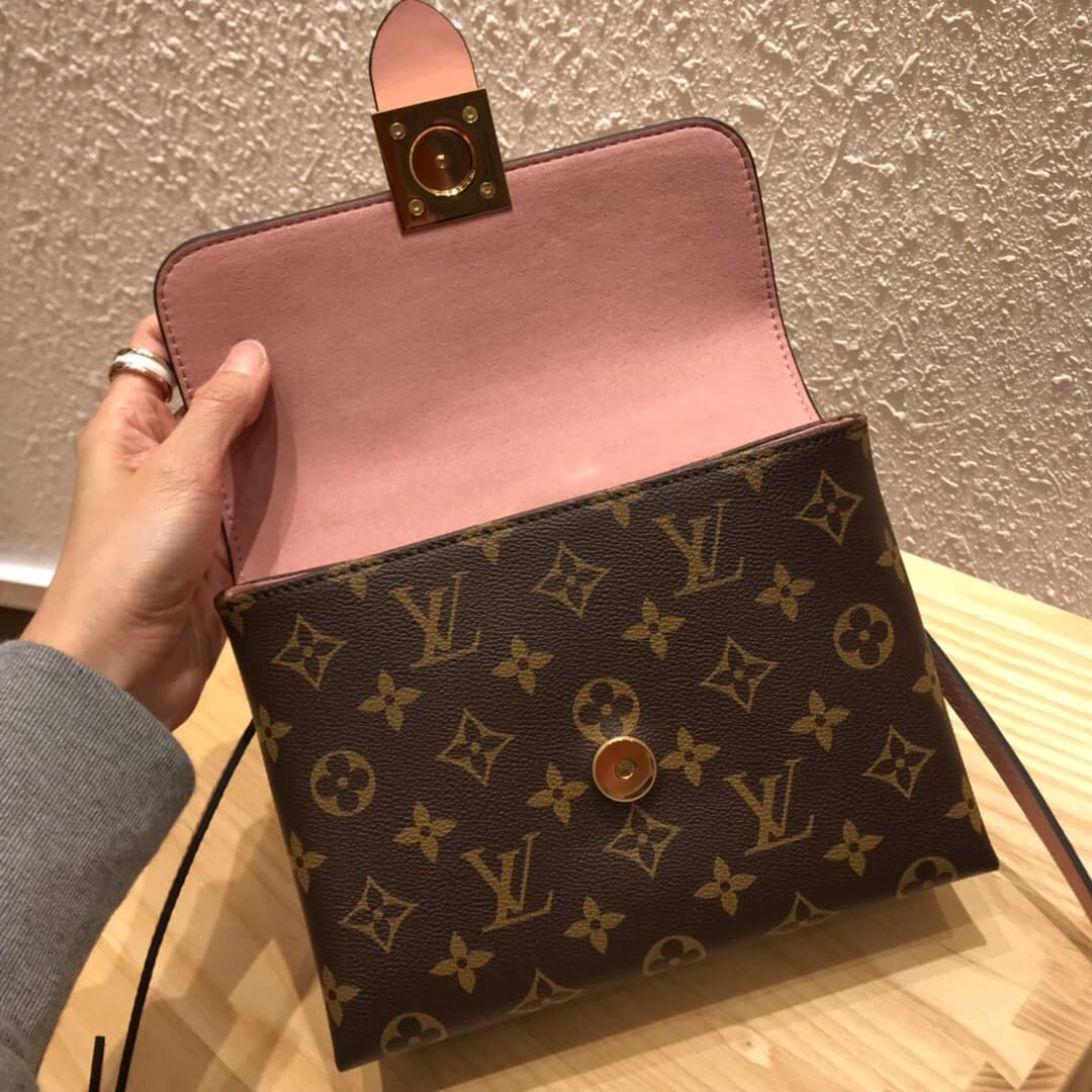Louis Vuitton Monogram Canvas Locky BB Bag Replica Pink M44321