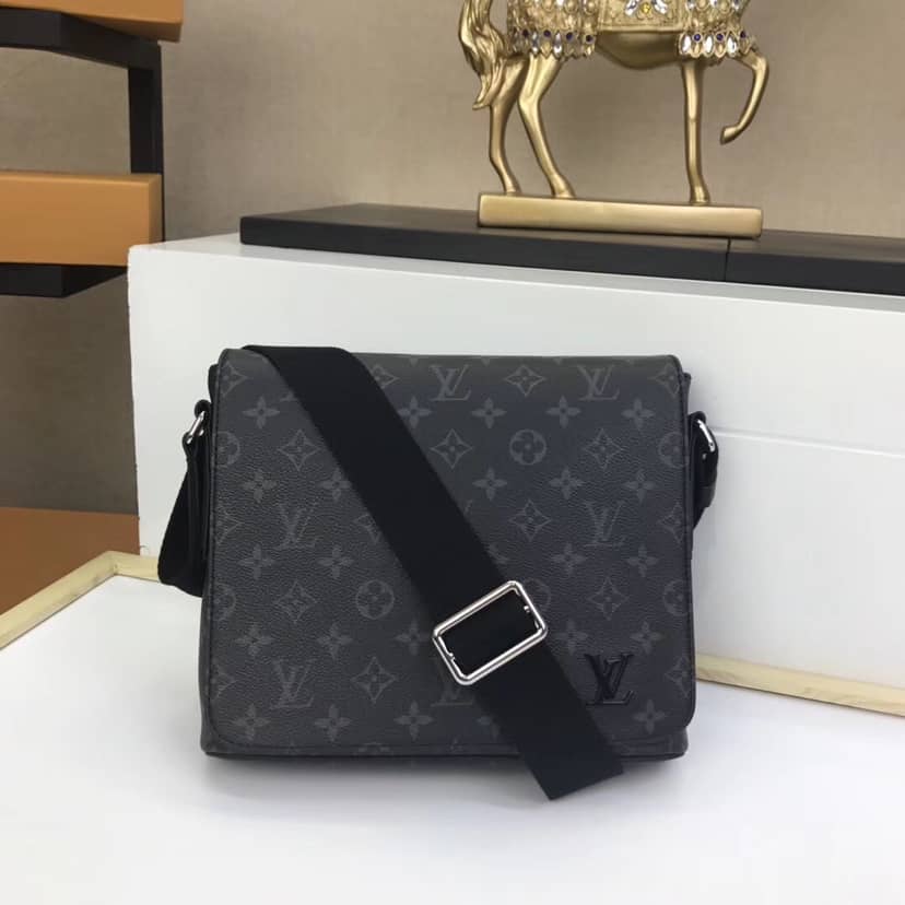 Louis Vuitton District PM Monogram Eclipse Canvas Replica Shoulder Bag M44000