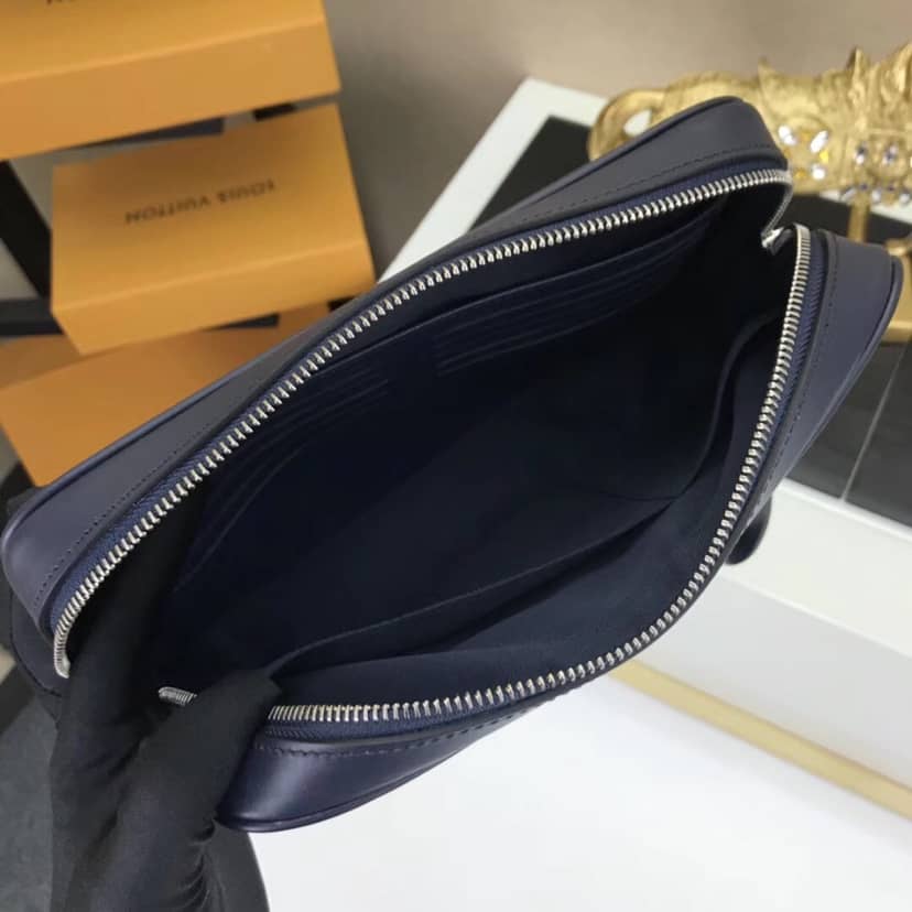 Louis Vuitton Kasai Clutch Epi Leather Replica Blue M51726
