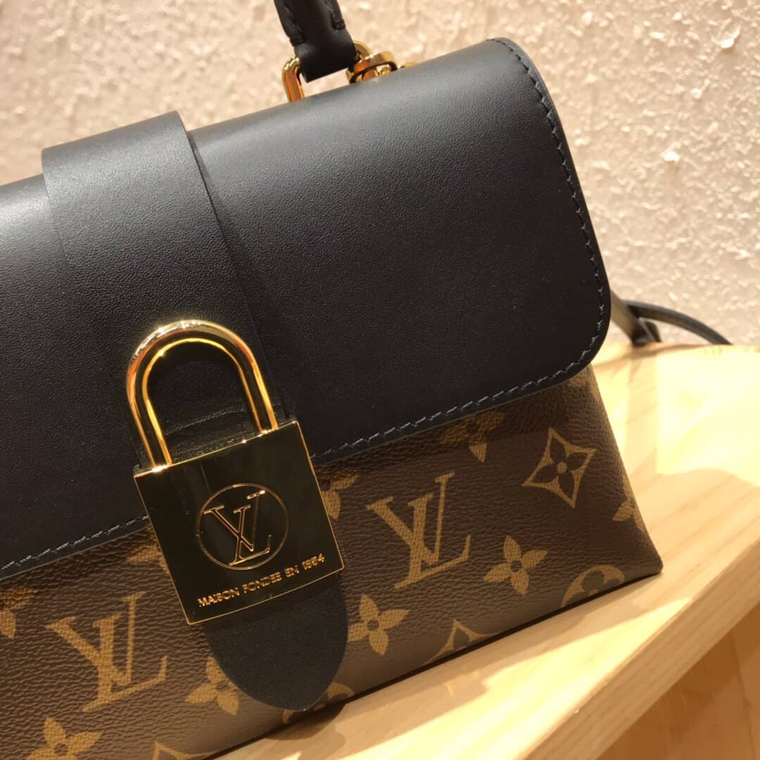 Louis Vuitton Monogram Canvas Locky BB Bag Replica Black M44321
