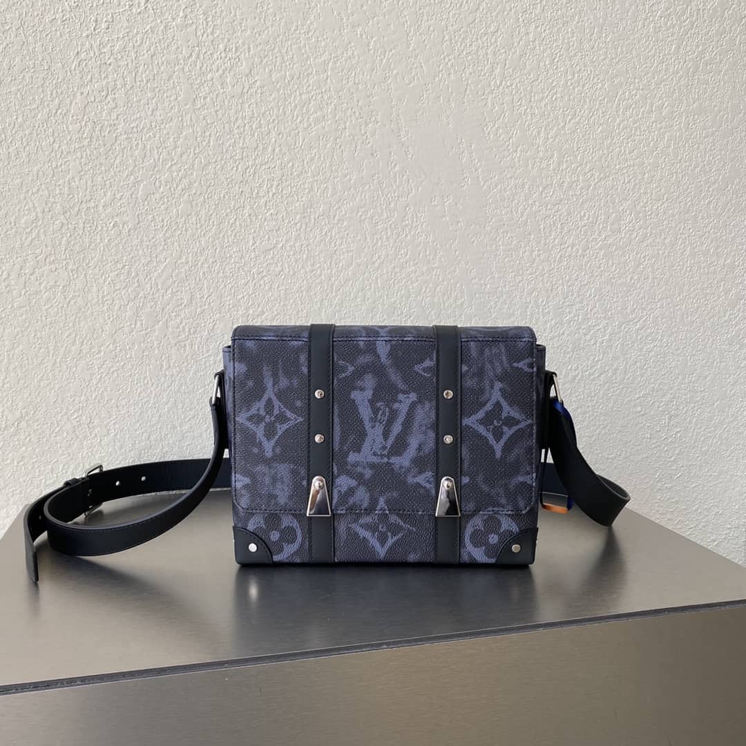Louis Vuitton Trunk Monogram Messenger Bag Replica Blue M57282