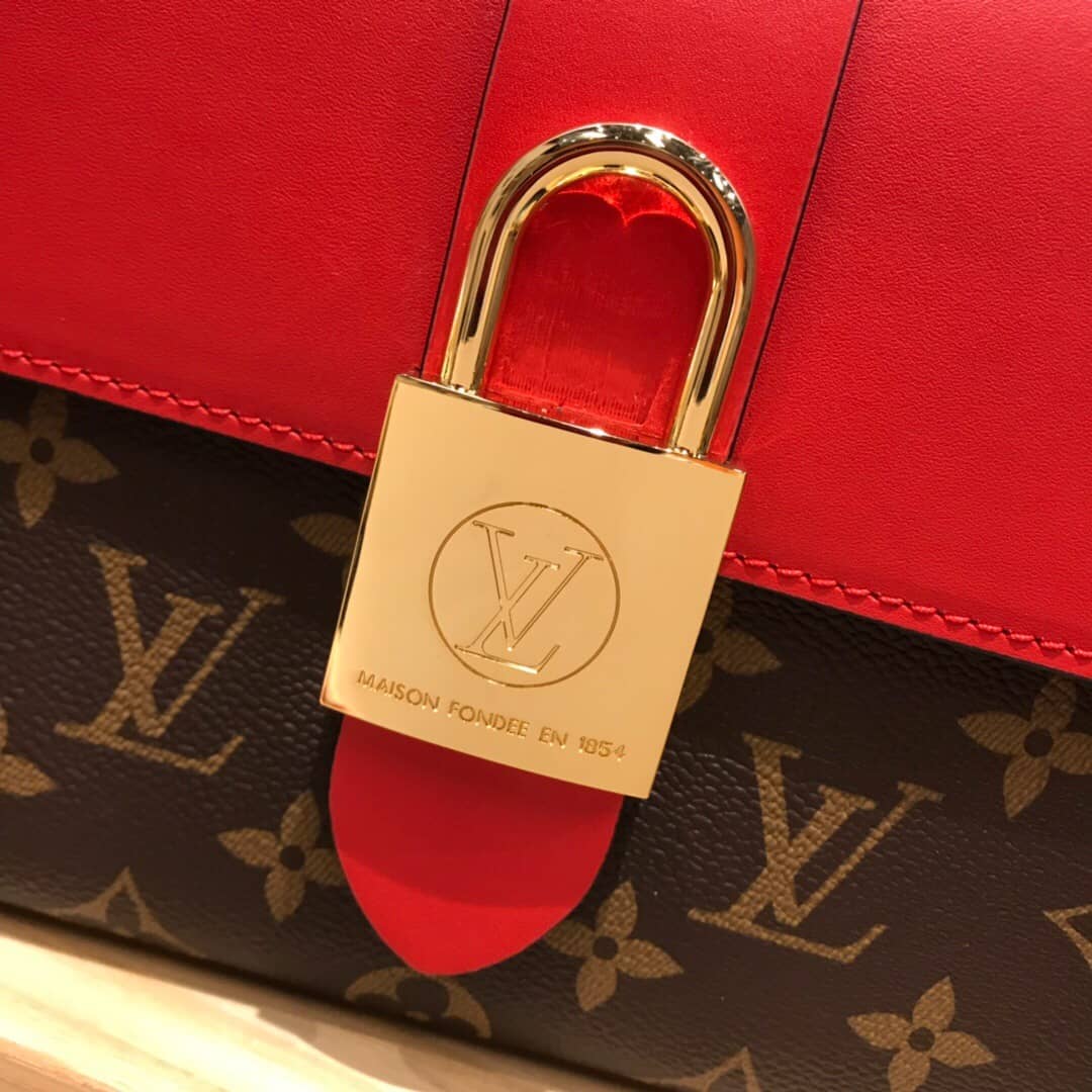 Louis Vuitton Monogram Canvas Locky BB Bag Replica Red M44321