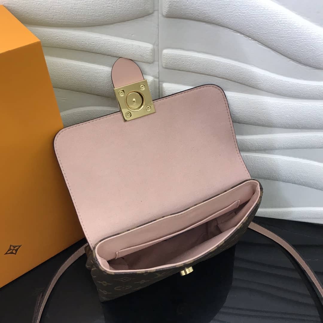 Louis Vuitton Locky BB Replica Crossbody Handbag Pink M44321