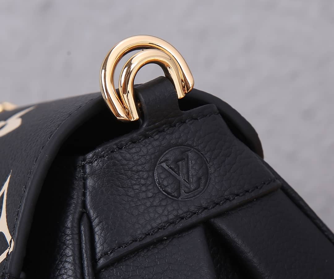 Louis Vuitton Favorite Shoulder Monogram Empreinte Replica Leather Bag Black M45836