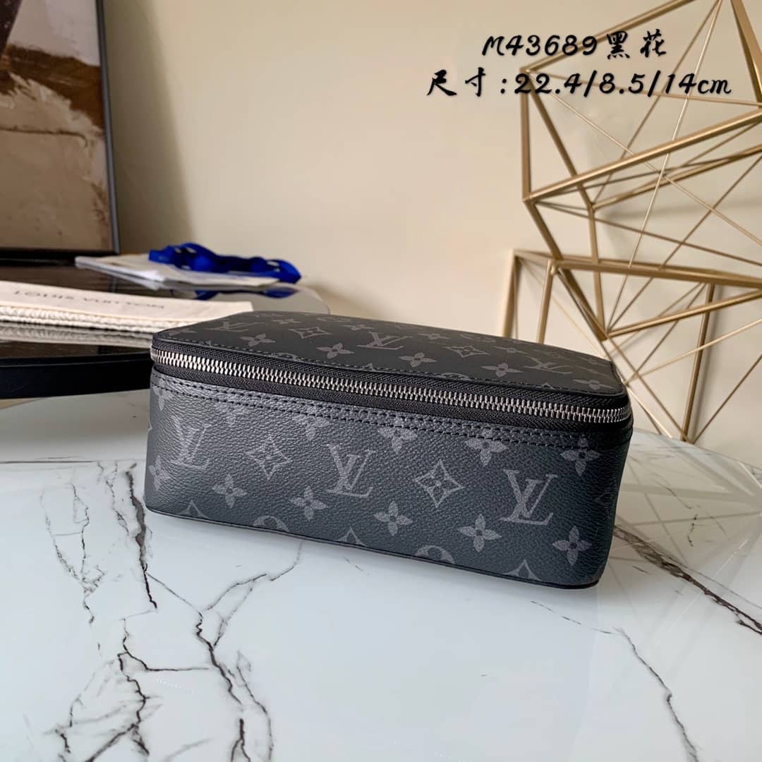 Louis Vuitton Packing Cube MM Monogram Canvas Replica Bag Black M43689