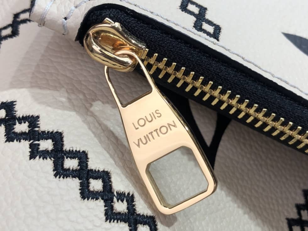 Louis Vuitton Monogram Empreinte Neverfull Cream M46039 Replica Tote