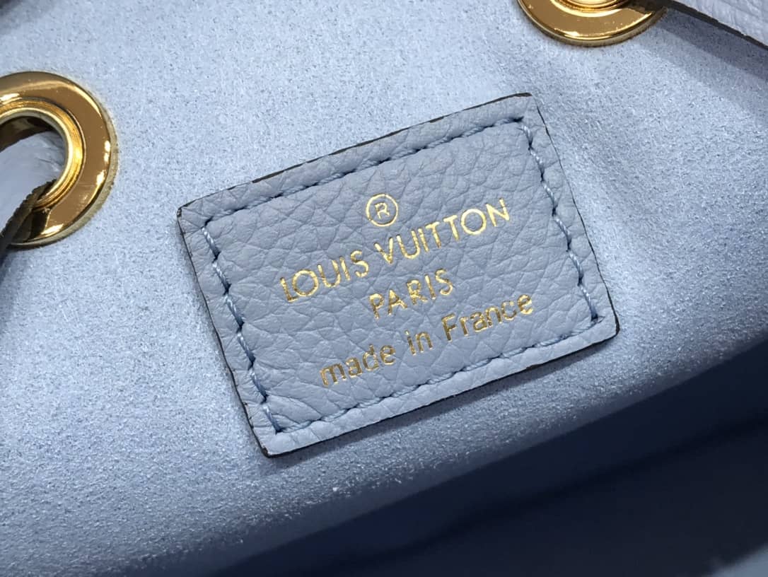 Louis Vuitton Neo Noe Monogram Leather Replica Shoulder Bag Blue M45709