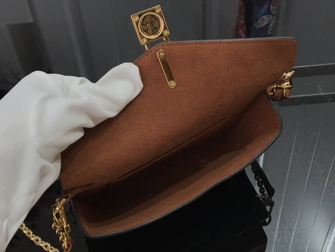 Louis Vuitton Padlock On Strap Monogram Replica Shoulder Bag Brown M80559