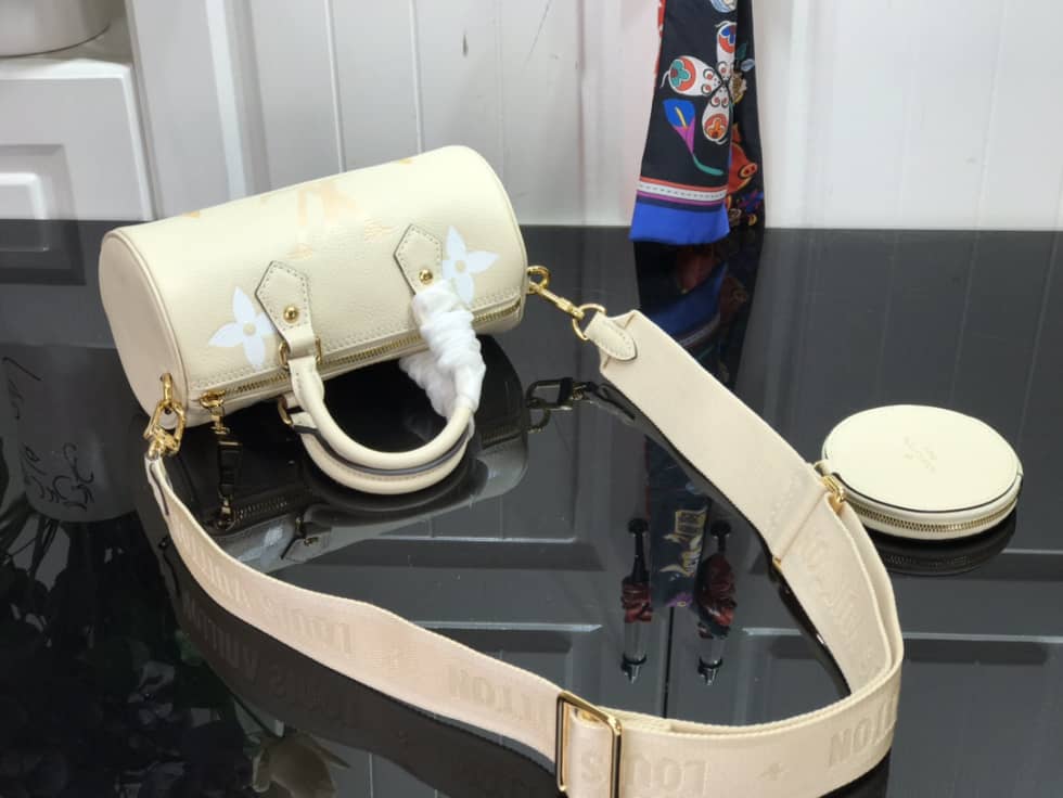 Louis Vuitton Monogram Empreinte Papillon BB White M45708 Replica Shoulder Bag