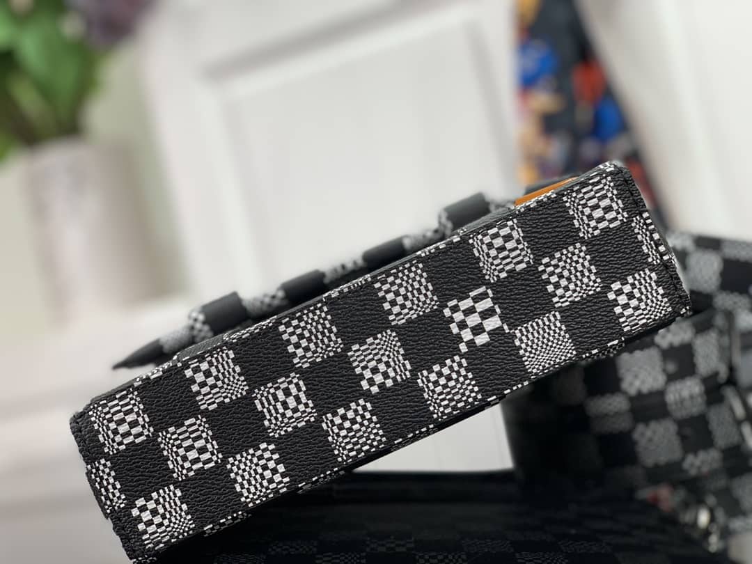Louis Vuitton Damier Distorted Flap Soft Trunk 2Way Replica N50032