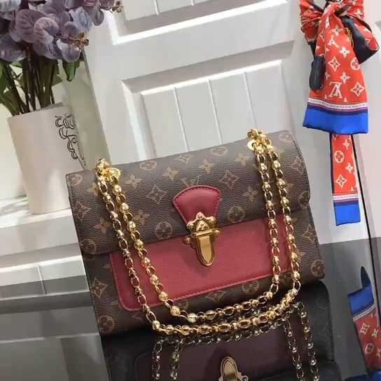 Louis Vuitton Monogram Canvas Victoire Chain Bag Replica Purple M41731
