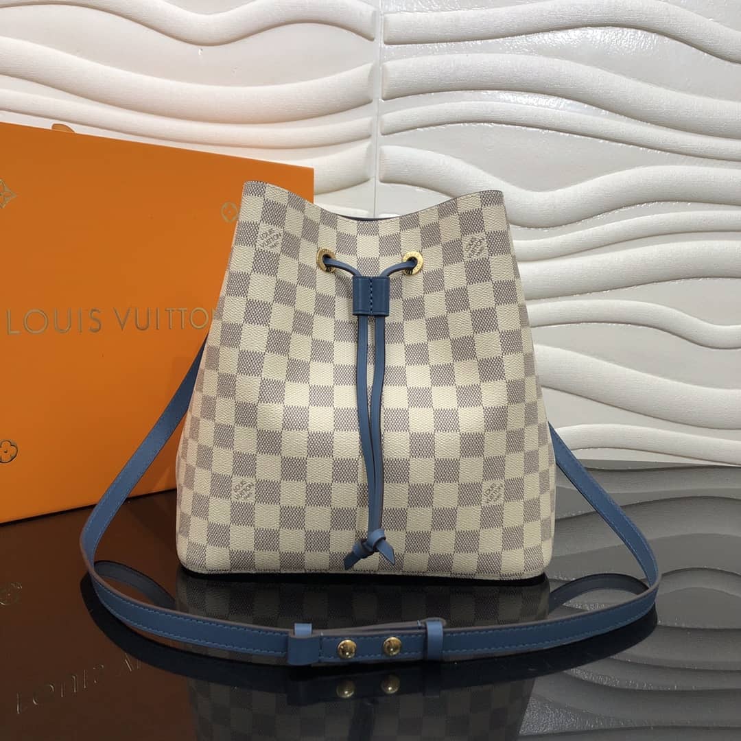 Louis Vuitton Neonoe Replica Bucket Bag Beige Blue M44020