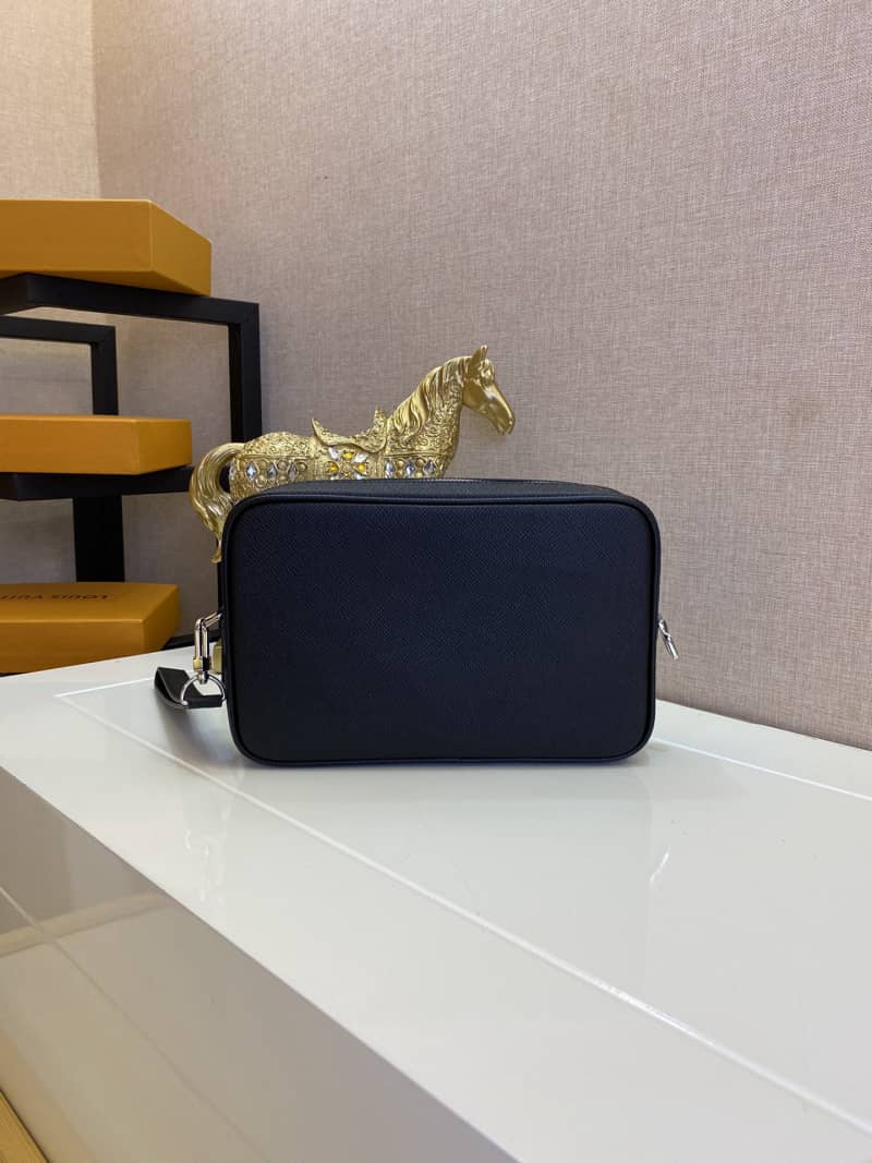 Louis Vuitton Pochette Kasai Taiga Cowhide Leather Tote Replica M30441