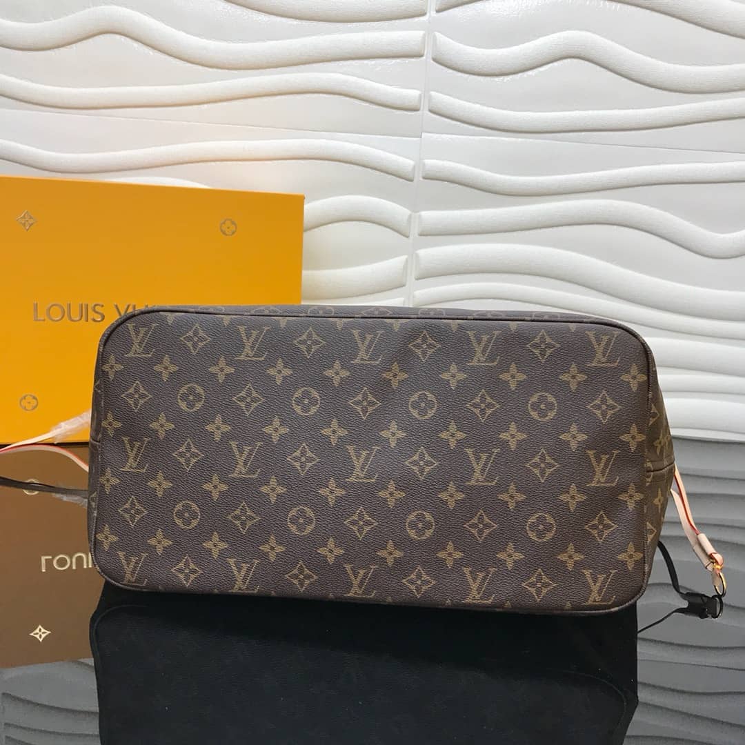 Louis Vuitton Neverfull Dupe Monogram GM Shoulder Bag Replica Pink M40990