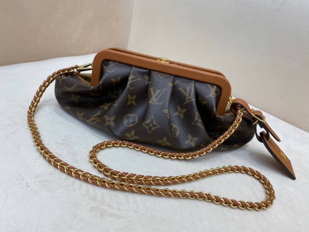 Louis Vuitton Monogram Canvas Boursicot EW Replica Bag Brown M45229