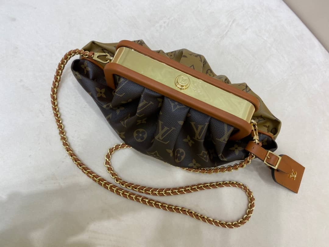 Louis Vuitton Monogram Canvas Boursicot EW Replica Bag Brown M45229